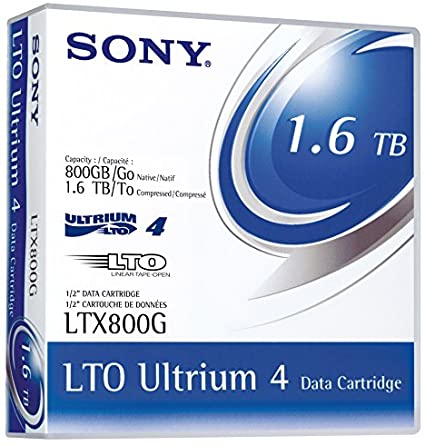 Sony 1.6 Tb Lto Ultrium 4 Data Cartridge Ltx 800g